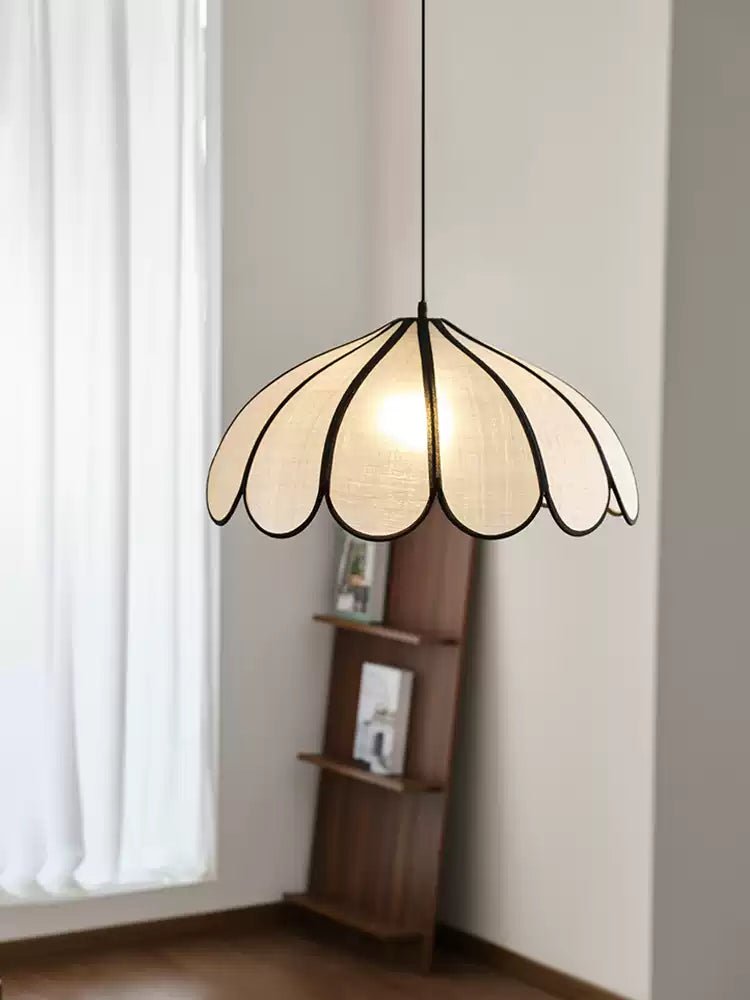 Lotus Petal Fabric Pendant Light