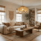 Jute Bead Garland Pendant Lamp