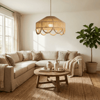 Jute Bead Garland Pendant Lamp