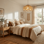 Jute Bead Garland Pendant Lamp