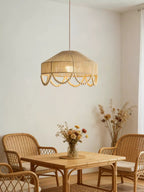 Jute Bead Garland Pendant Lamp