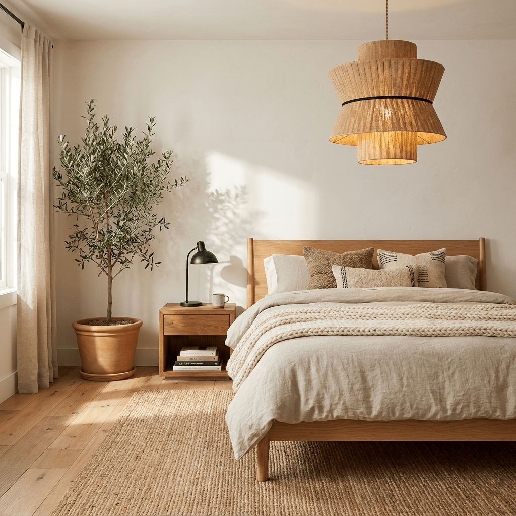 Linen Gourd Pendant Lamp