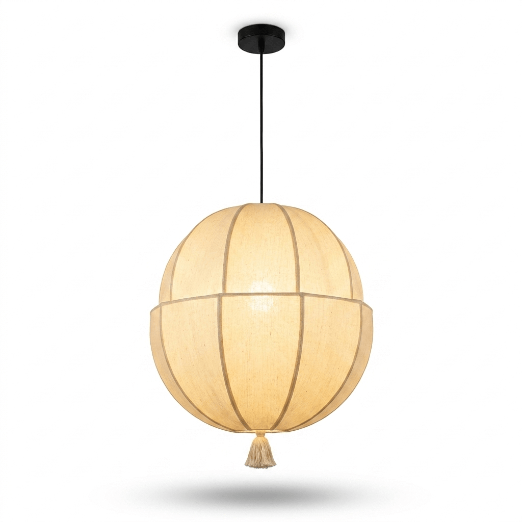 Celene Fabric Lantern Pendant Light