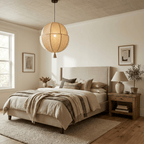 Celene Fabric Lantern Pendant Light