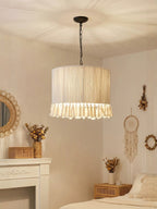 Marlow Tasseled Cotton Pendant Light
