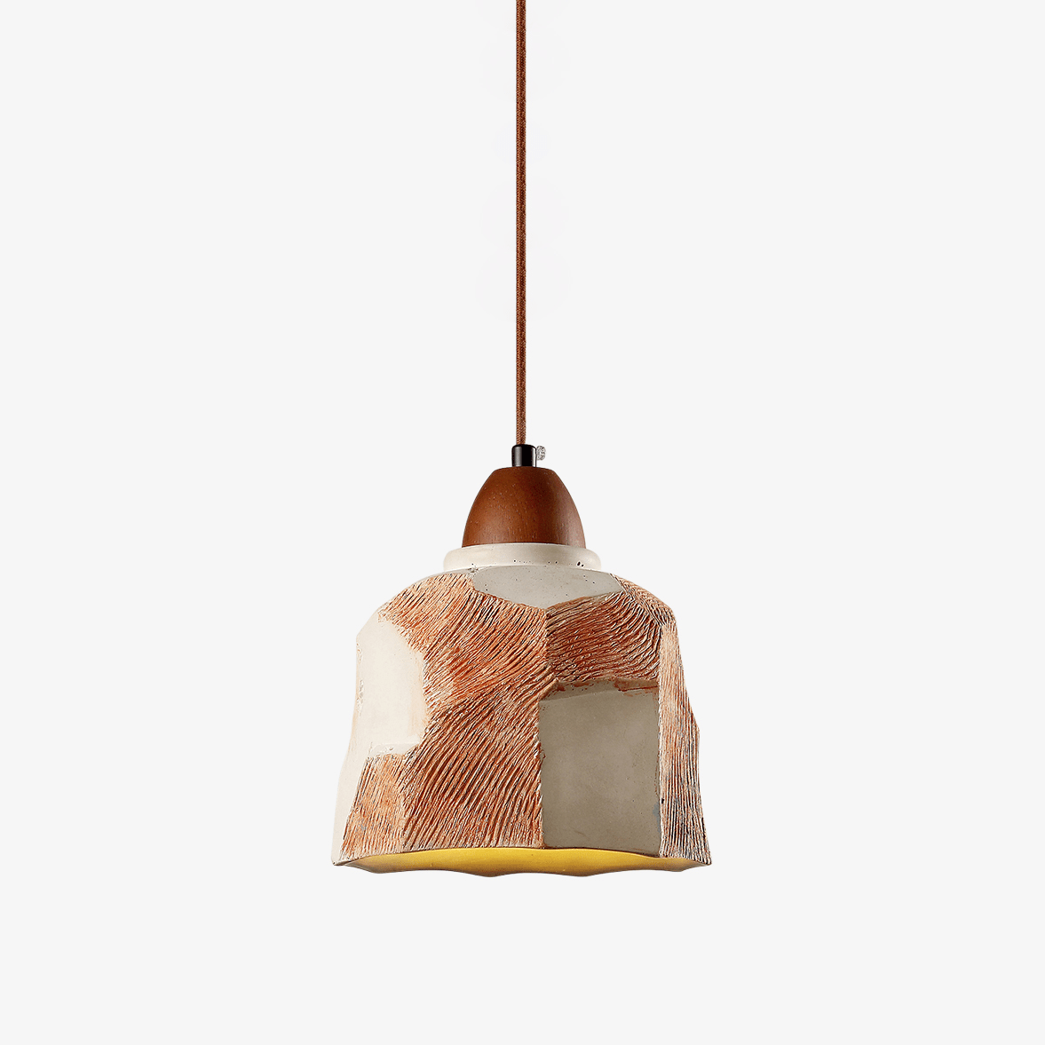 Microcement Textured Pendant Light