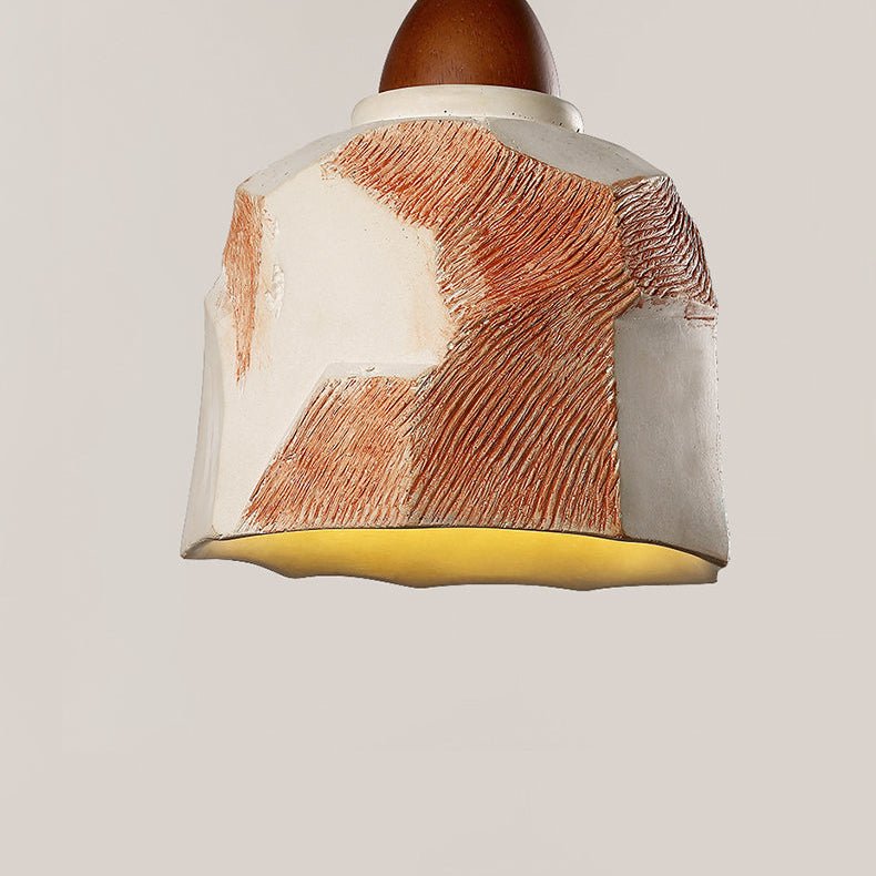 Microcement Textured Pendant Light