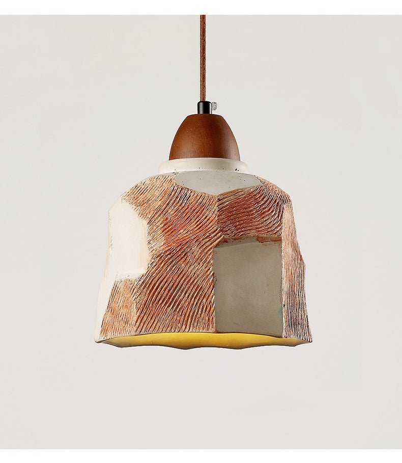 Microcement Textured Pendant Light