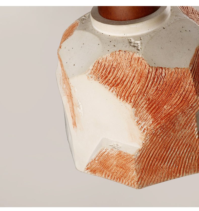 Microcement Textured Pendant Light