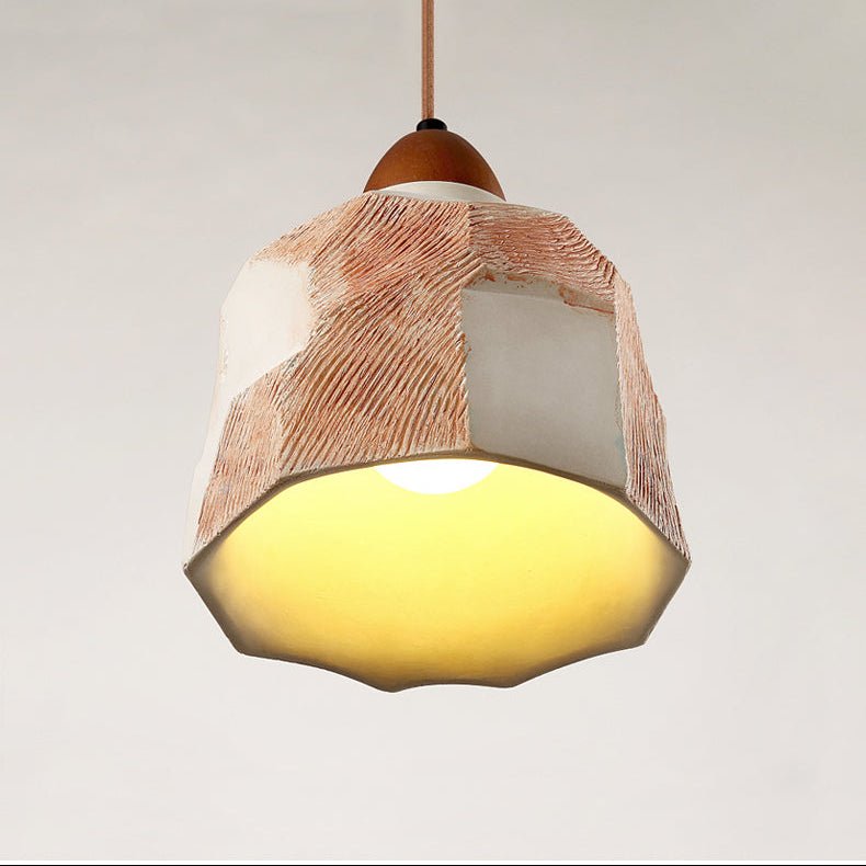 Microcement Textured Pendant Light