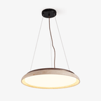 Lunar Disc Travertine Pendant Lamp