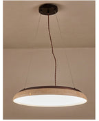 Lunar Disc Travertine Pendant Lamp