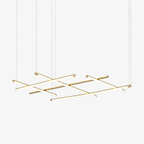 Geometric Linear Grid Pendant Lamp