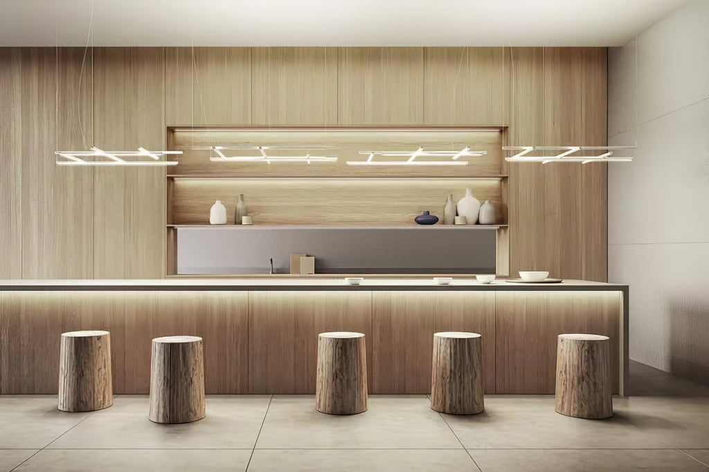 Geometric Linear Grid Pendant Lamp
