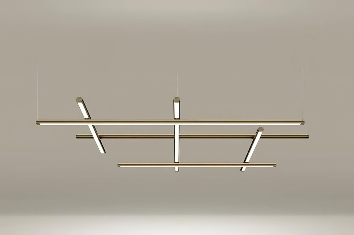 Geometric Linear Grid Pendant Lamp