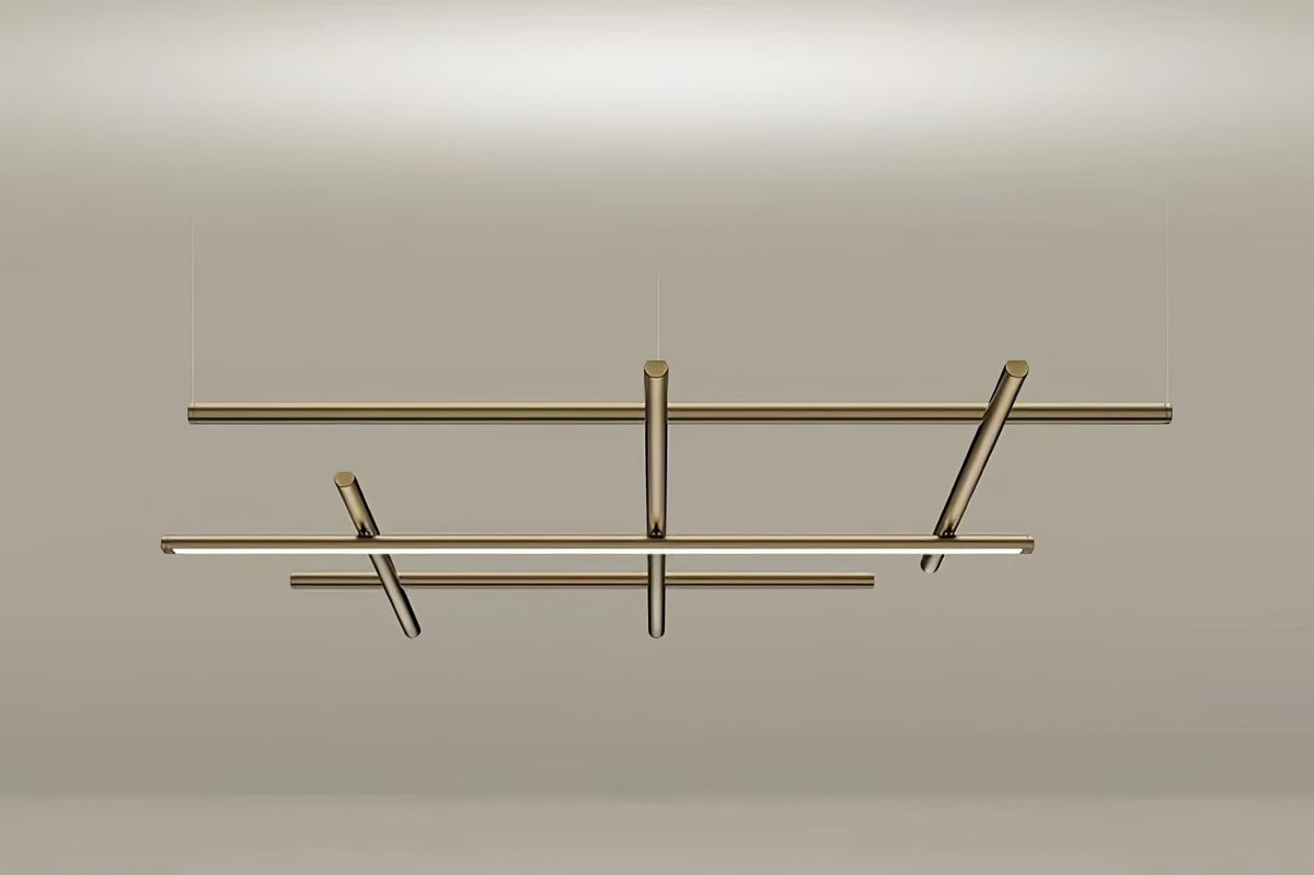 Geometric Linear Grid Pendant Lamp