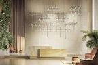 Geometric Linear Grid Pendant Lamp