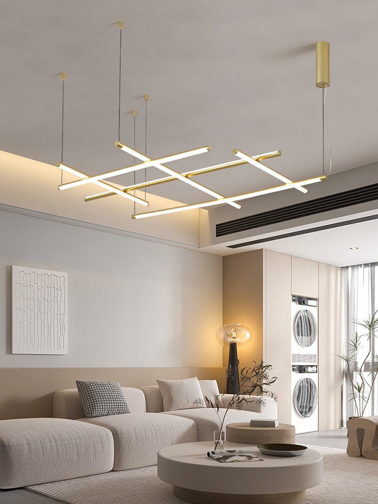 Geometric Linear Grid Pendant Lamp