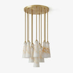 Solenne Alabaster Cluster Pendant Light
