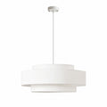Lunara Layered Linen Pendant Light