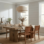 Lunara Layered Linen Pendant Light