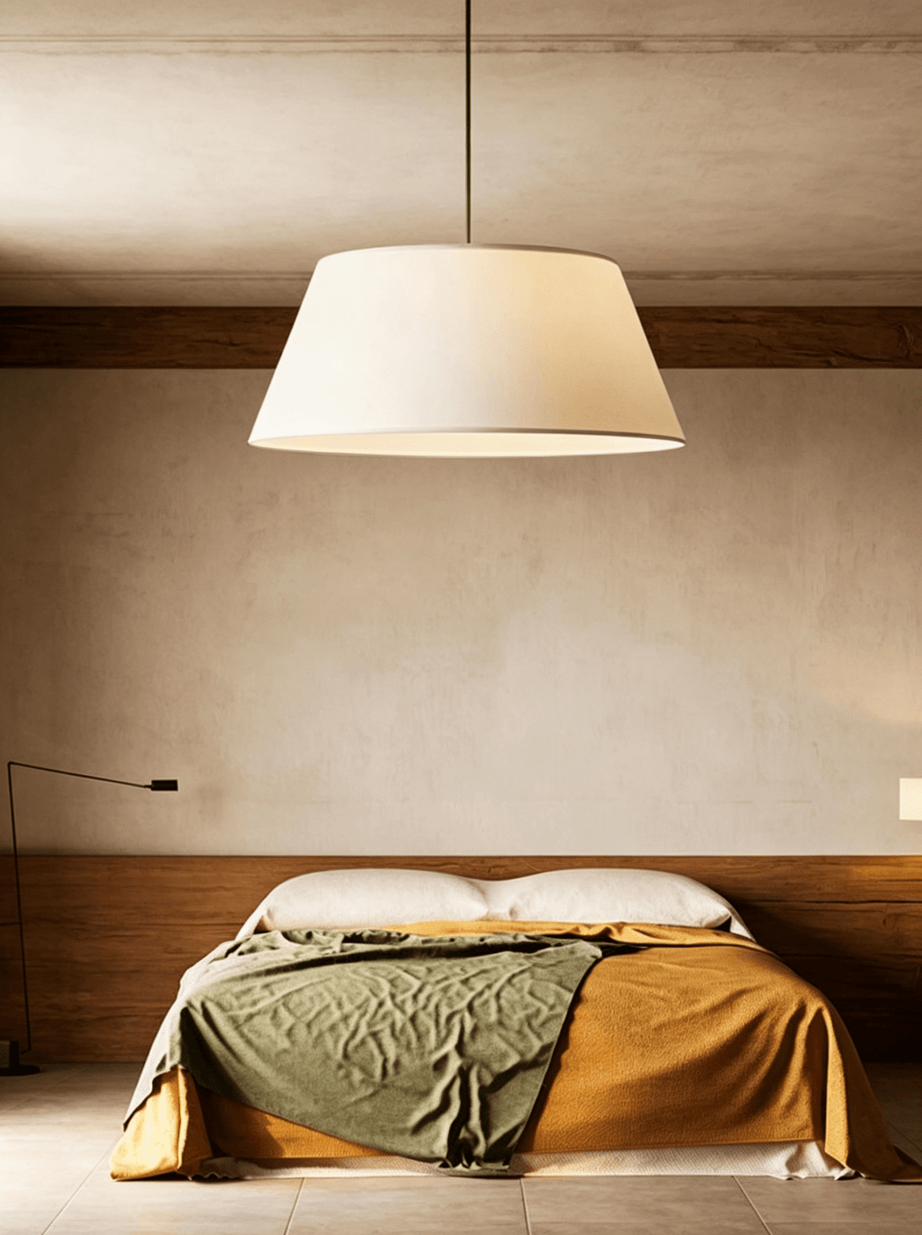 Dune Tapered Fabric Pendant Light