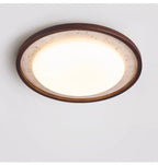 Travertine Wood Ceiling Light