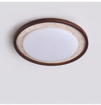 Travertine Wood Ceiling Light