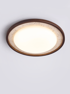 Travertine Wood Ceiling Light