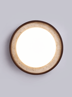 Travertine Wood Ceiling Light