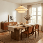 Layered Fabric Cone Pendant Lamp