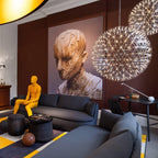 Gold Spark Ball Pendant Light
