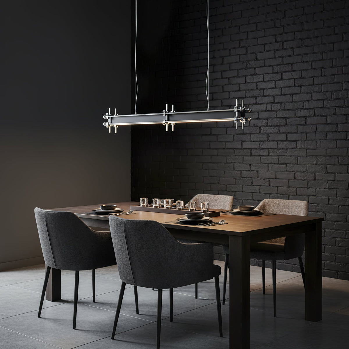 Industrial Axis Linear Pendant Lamp
