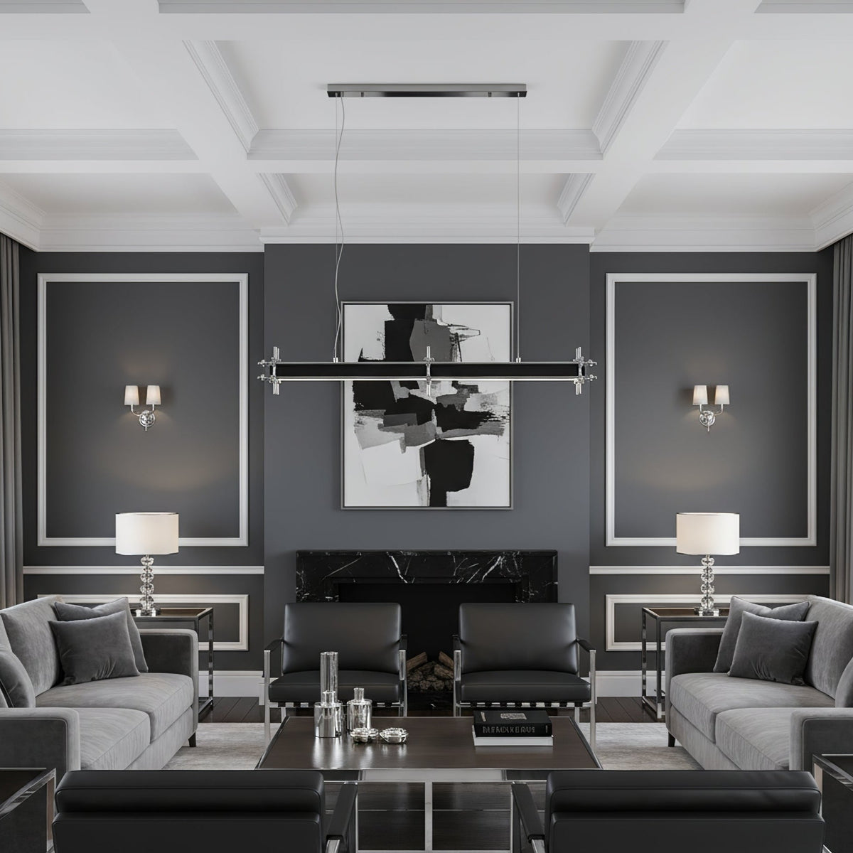 Industrial Axis Linear Pendant Lamp
