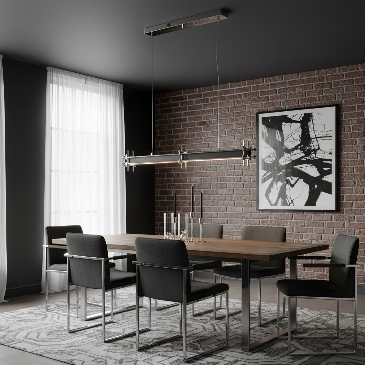 Industrial Axis Linear Pendant Lamp