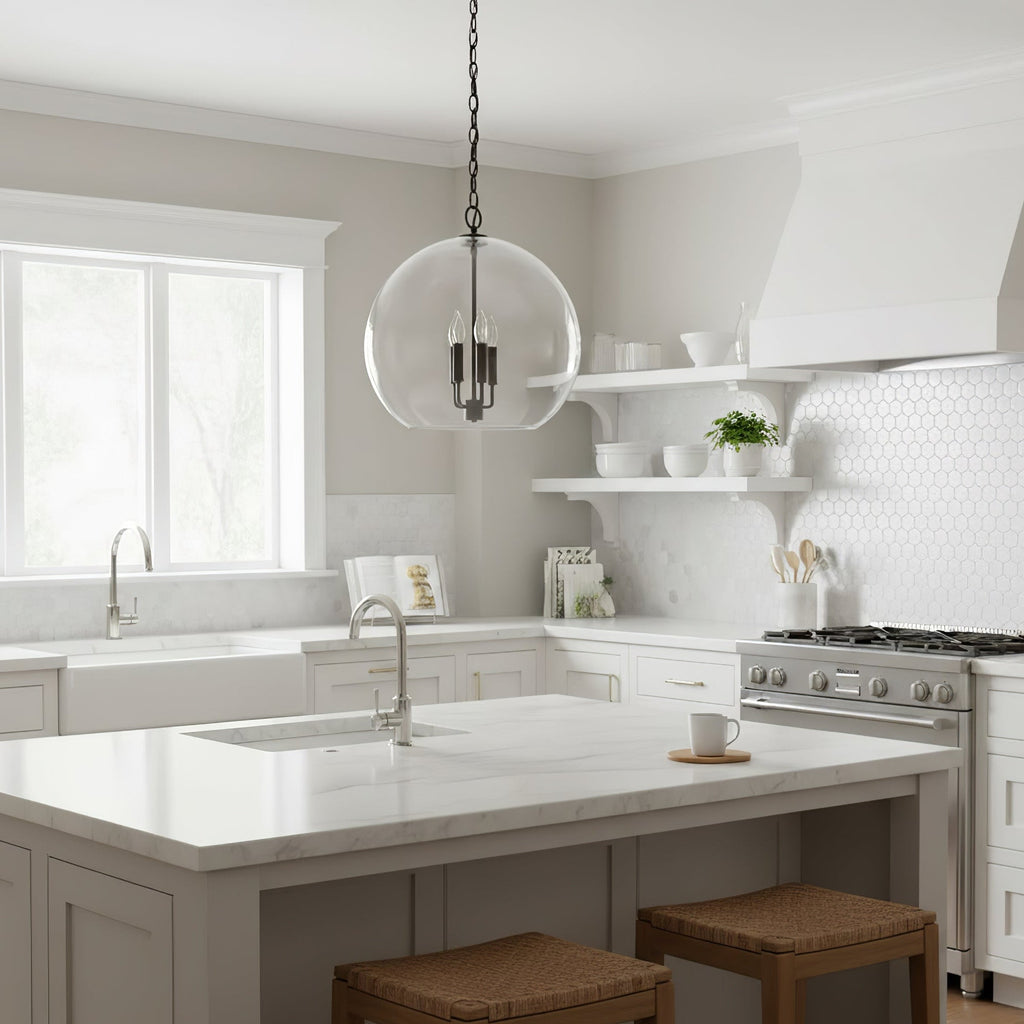 Lysander Clear Globe Pendant Lamp