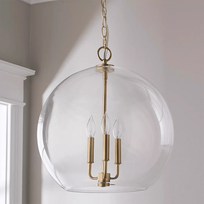 Lysander Clear Globe Pendant Lamp
