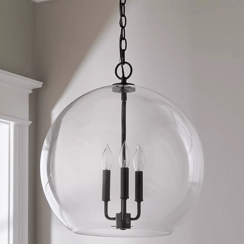 Lysander Clear Globe Pendant Lamp