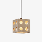Dice Travertine Pendant Light