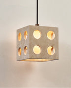 Dice Travertine Pendant Light