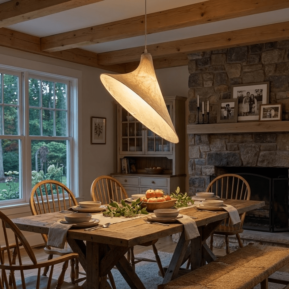 Lunaris Drift Silk Pendant Lamp