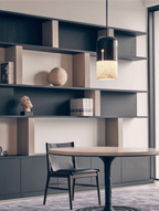 Duotone Capsule Alabaster Pendant Lamp