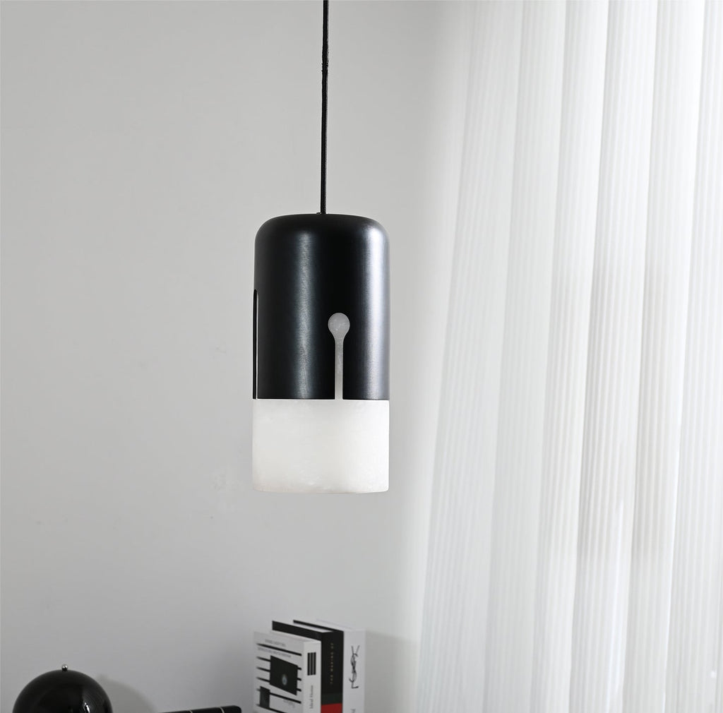 Duotone Capsule Alabaster Pendant Lamp