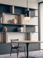 Duotone Capsule Alabaster Pendant Lamp