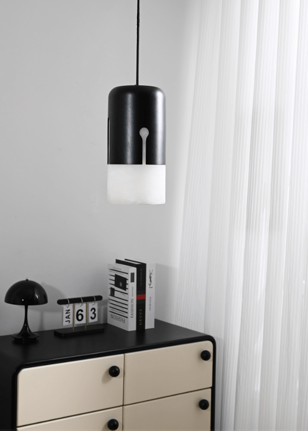 Duotone Capsule Alabaster Pendant Lamp