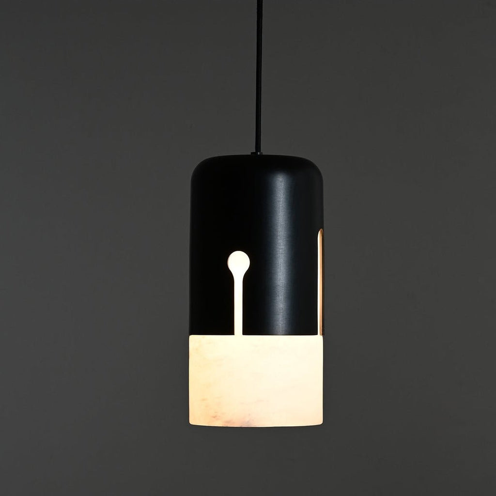 Duotone Capsule Alabaster Pendant Lamp