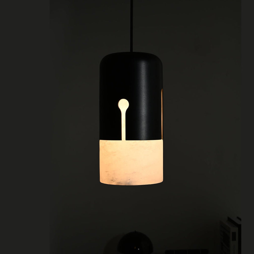 Duotone Capsule Alabaster Pendant Lamp