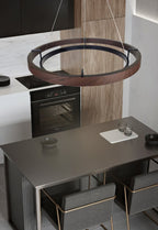 Wood Halo Pendant Lamp