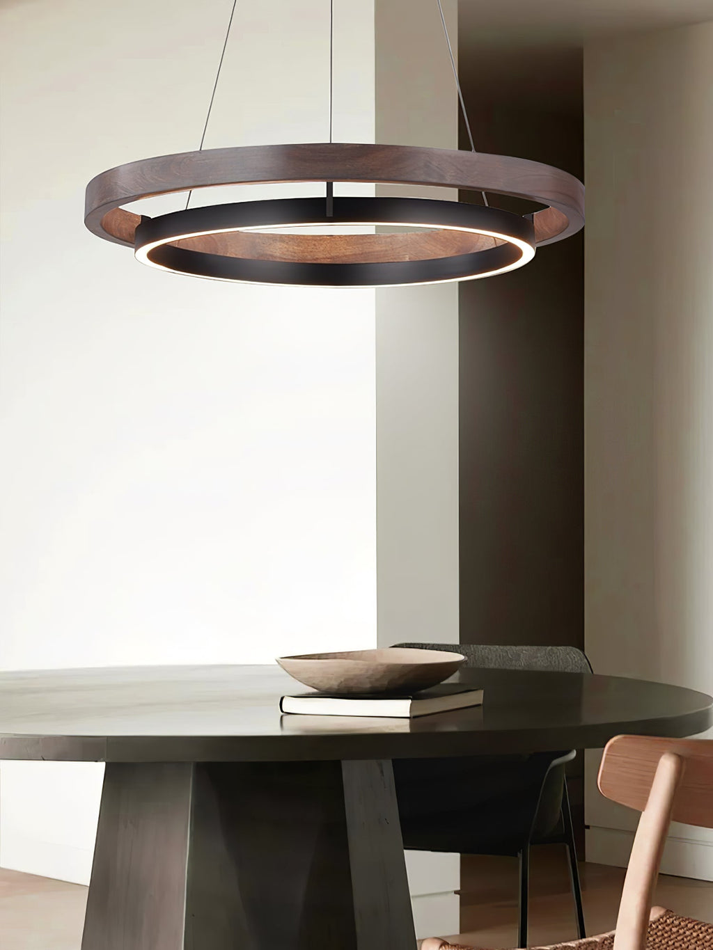 Wood Halo Pendant Lamp