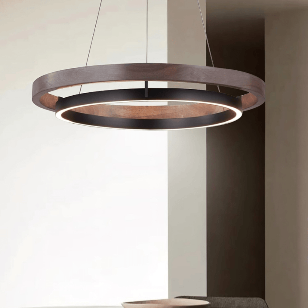 Wood Halo Pendant Lamp